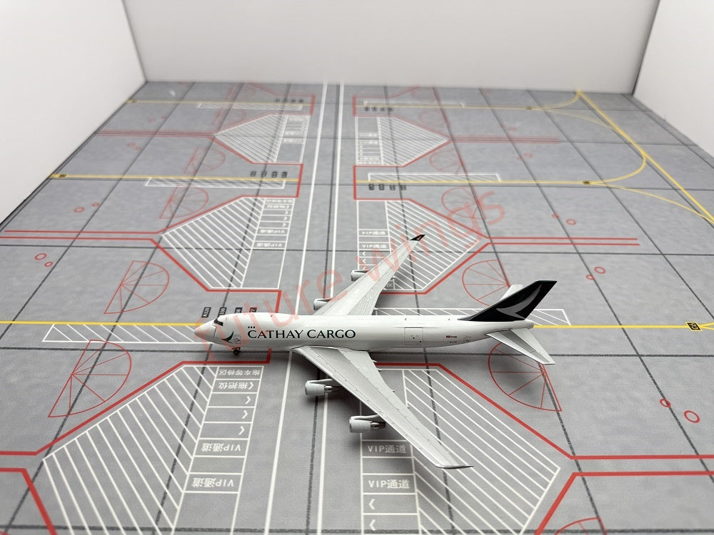 1:400 YY Wings Cathay Pacific Cargo B747-400F B-LID Aircraft Model+Free Tractor