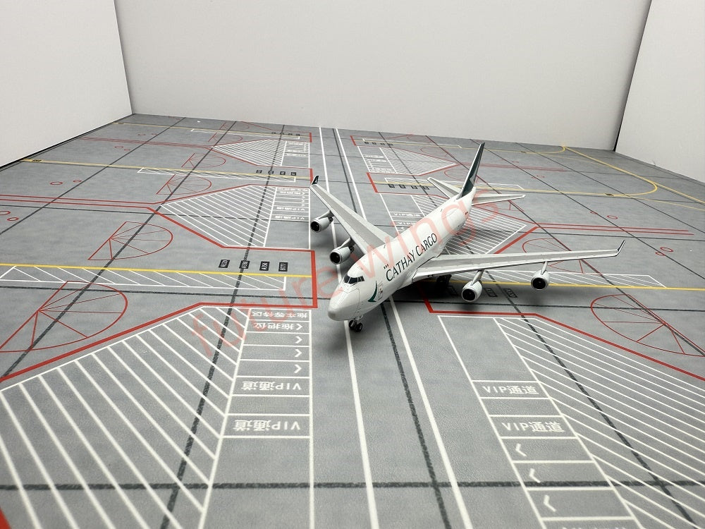 1:400 YY Wings Cathay Pacific Cargo B747-400F B-LID Aircraft Model+Free Tractor