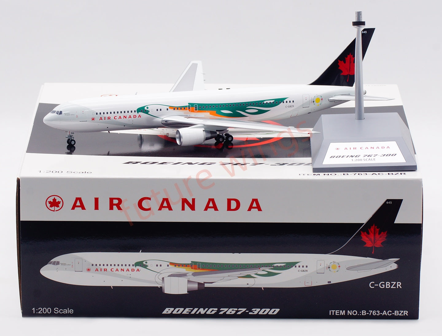 1:200 B-Models(InFlight200) Air Canada B767-300 C-GBZR Diecast Aircraft Model