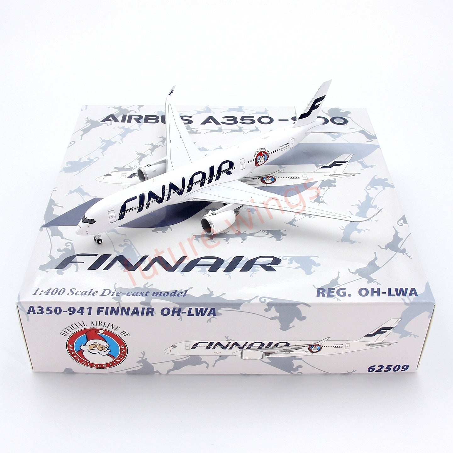 1:400 Panda Models Finnair A350-900 OH-LWA Aircraft Model+Free Tractor