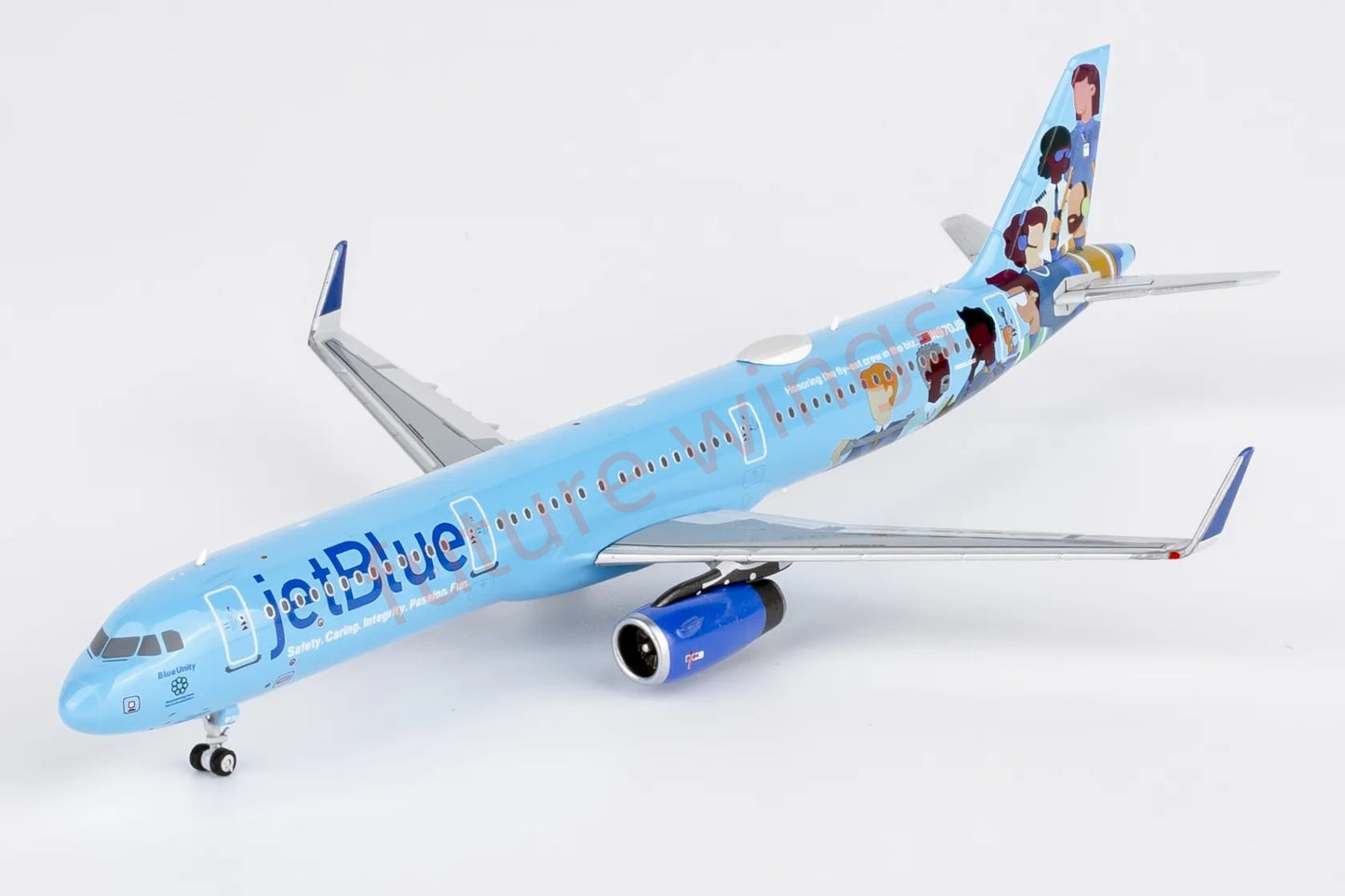 1:400 NG Models NG13131 JetBlue A321 N970JB Aircraft Model+Free Tractor