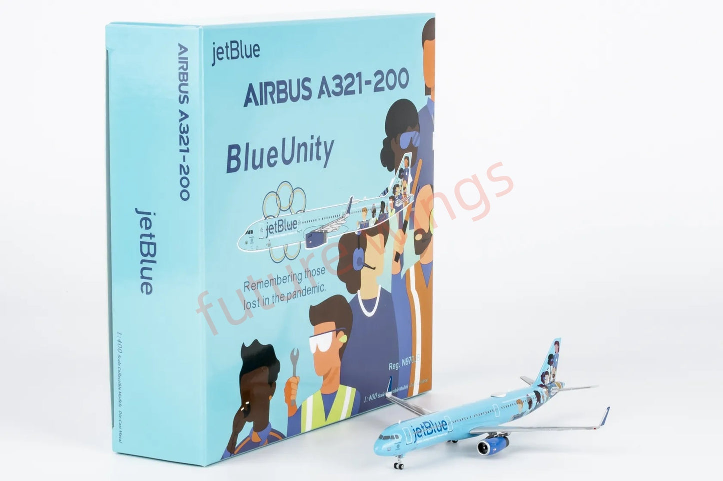 1:400 NG Models NG13131 JetBlue A321 N970JB Aircraft Model+Free Tractor