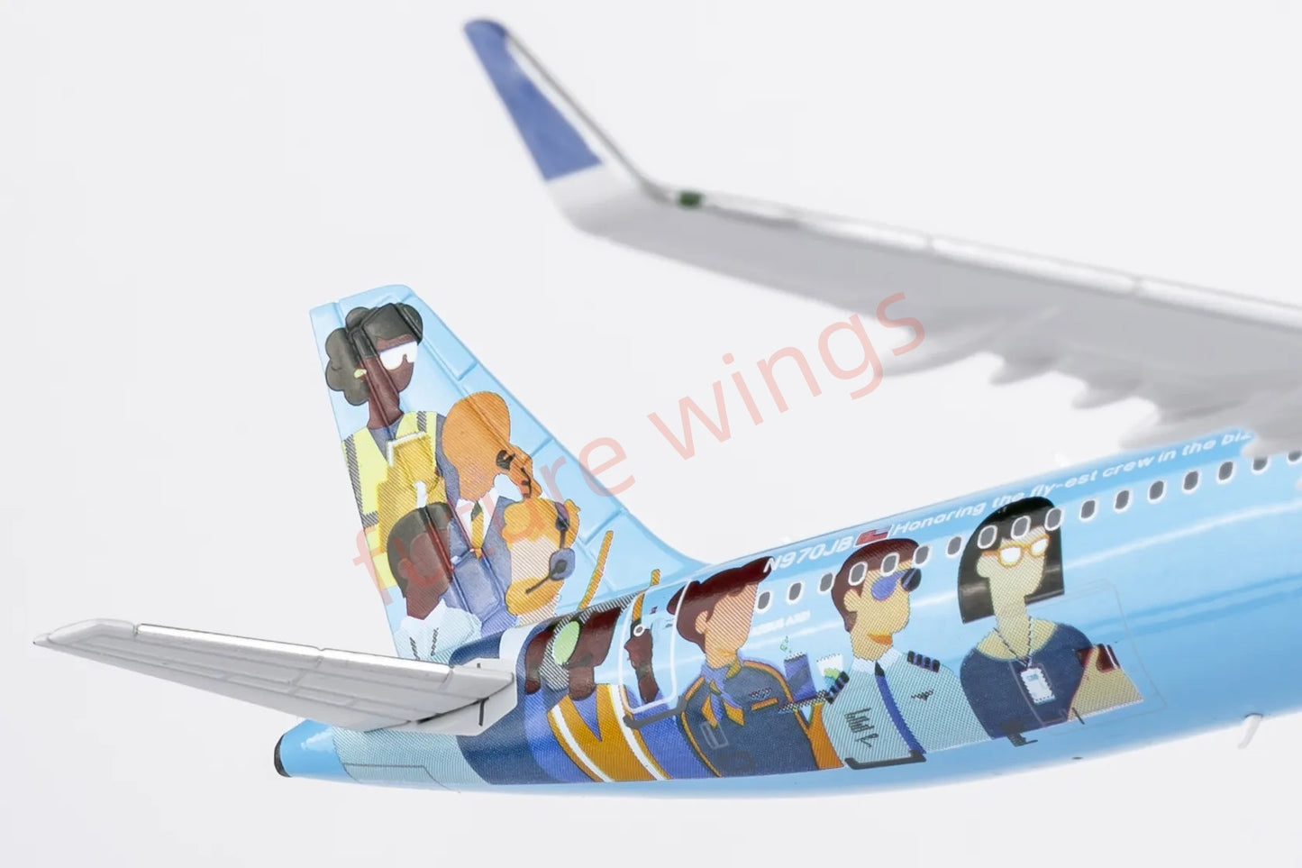 1:400 NG Models NG13131 JetBlue A321 N970JB Aircraft Model+Free Tractor