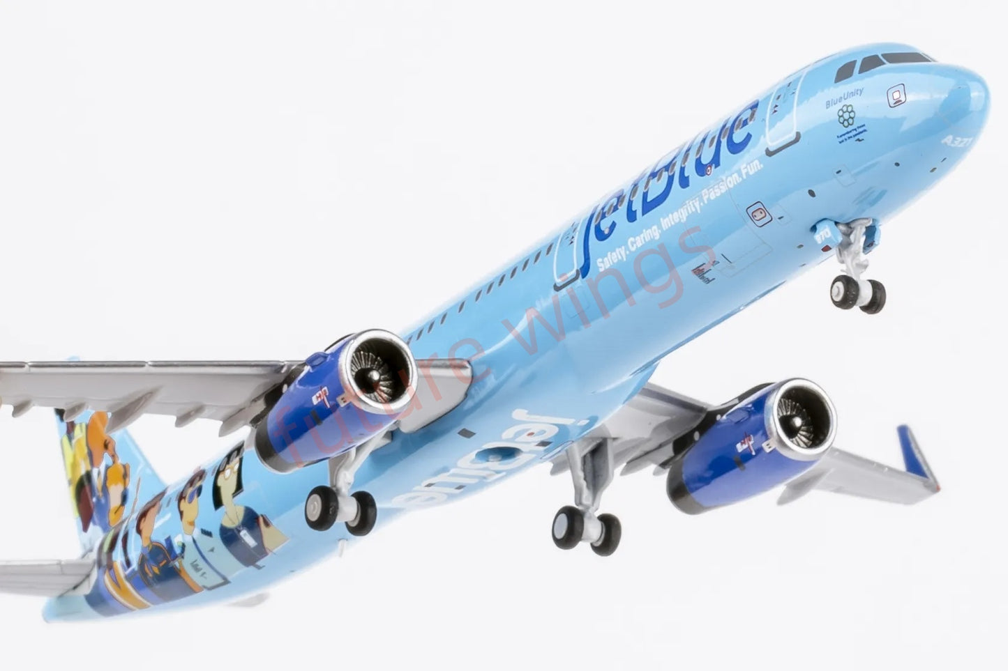 1:400 NG Models NG13131 JetBlue A321 N970JB Aircraft Model+Free Tractor