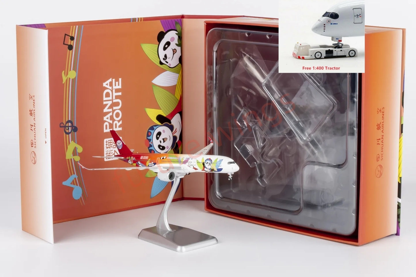 1:400 NG Models NG39104 SiChuan Airlines A350-900 B-32HG "Luxury Package"Aircraft Model+Free Tractor