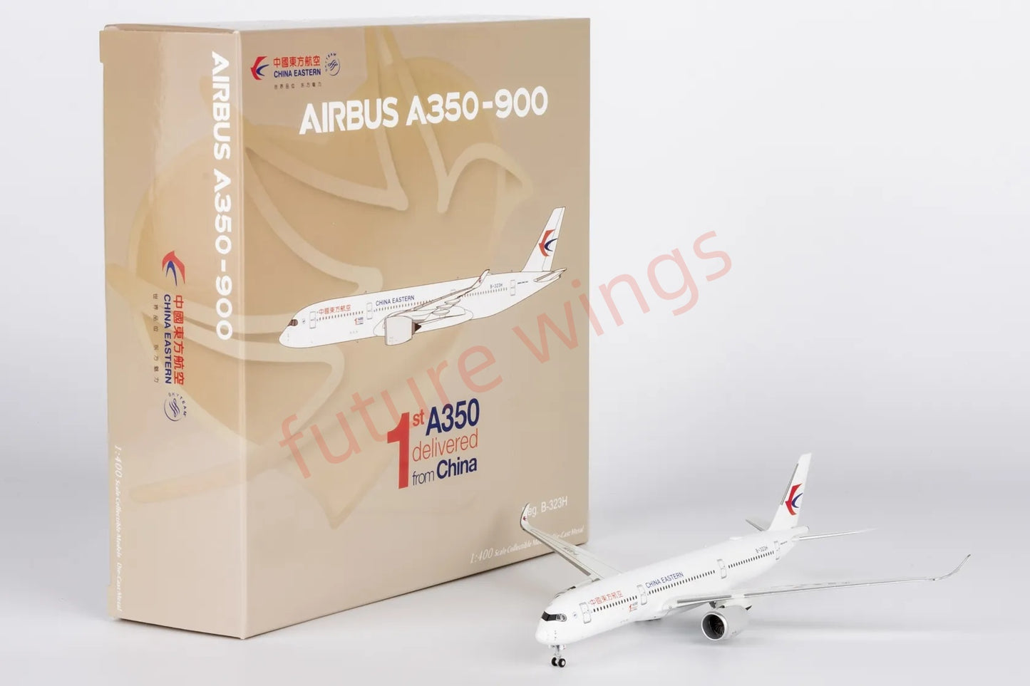 1:400 NG Models NG39107 China Eastern A350-900 B-323H "the 1st A350 for CN"Aircraft Model+Free Tractor
