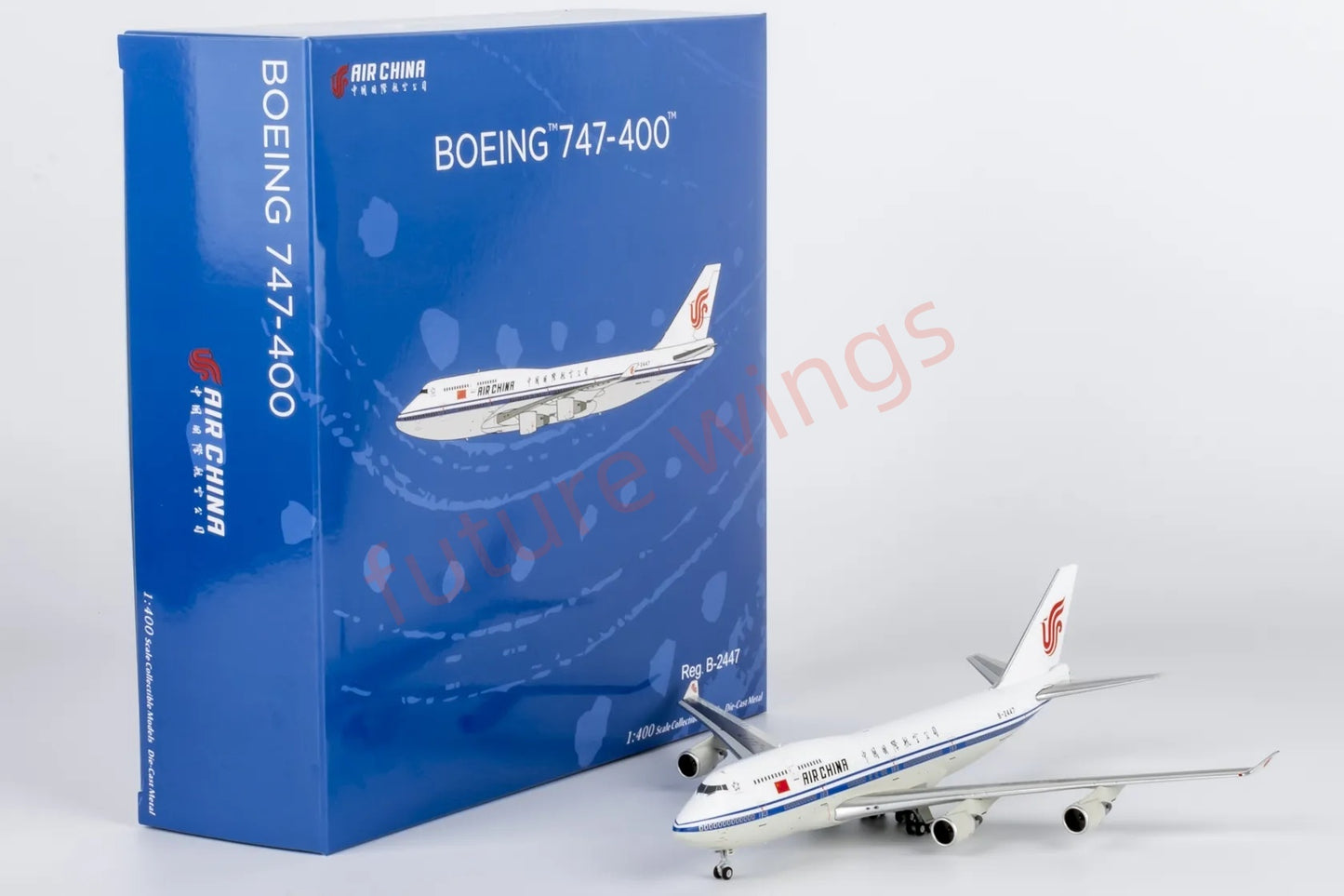 1:400 NG Models NG04003 Air China B747-400 B-2447 Aircraft Model+Free Tractor