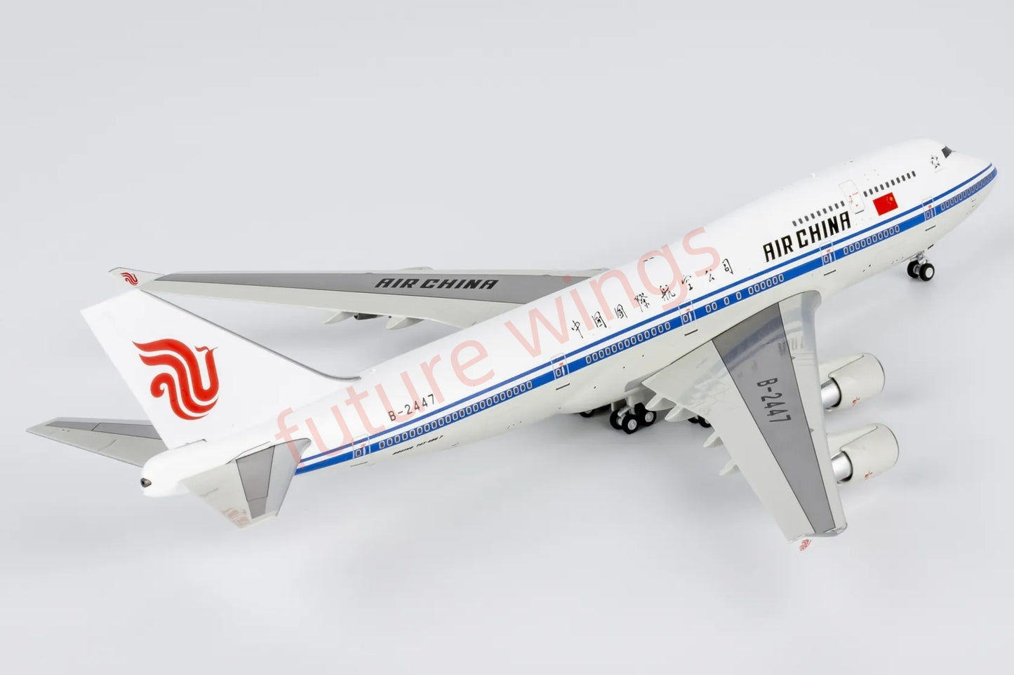 1:400 NG Models NG04003 Air China B747-400 B-2447 Aircraft Model+Free Tractor