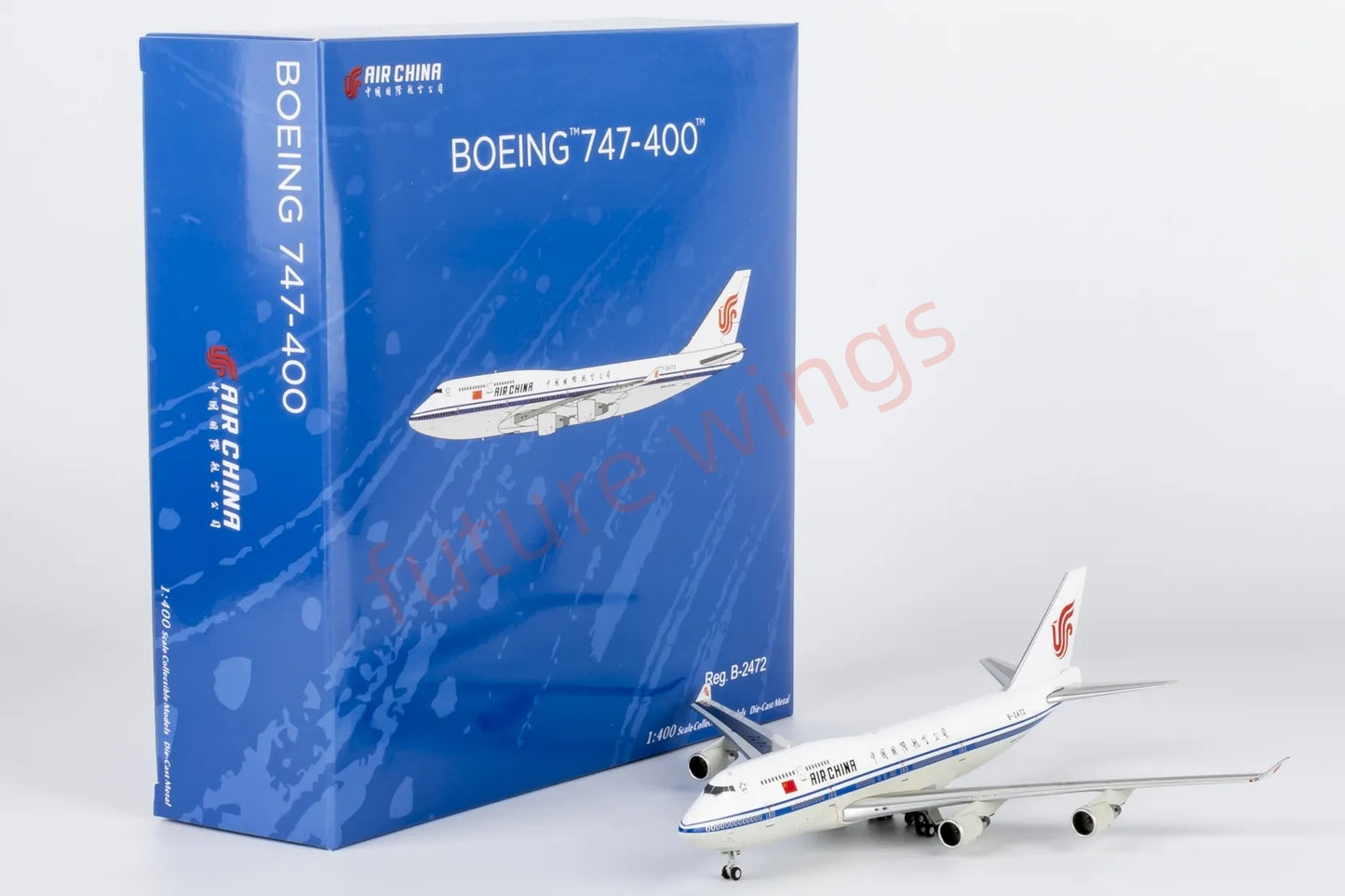 1:400 NG Models NG04006 Air China B747-400 B-2472 Aircraft Model+Free Tractor