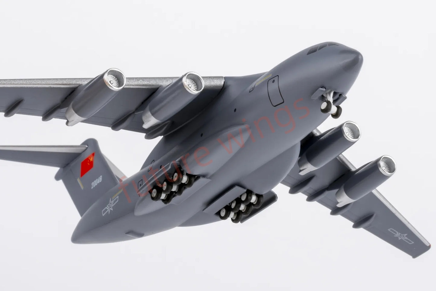 1:400 NG Lite PLA048 China Air Force Y-20 "KunPeng" 20048 Transport Aircraft Model+Free Tractor
