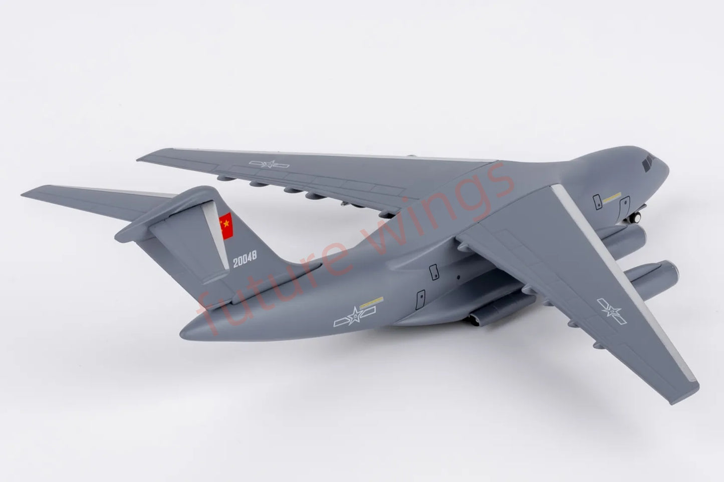 1:400 NG Lite PLA048 China Air Force Y-20 "KunPeng" 20048 Transport Aircraft Model+Free Tractor