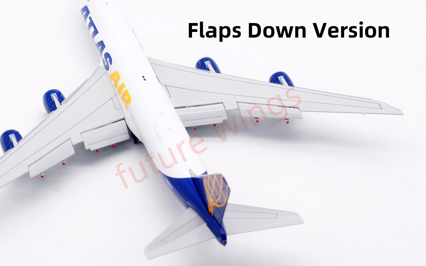 1:400 HX Models Atlas Air B747-8F N860GT Aircraft Model Free Tractor +Stand
