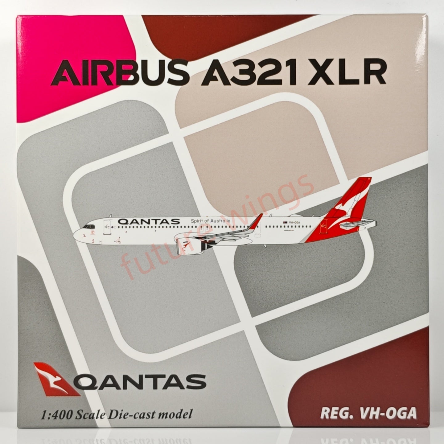 1:400 PandaModel 62451 Qantas Airways A321neo VH-OGA Aircraft Model+Free Tractor