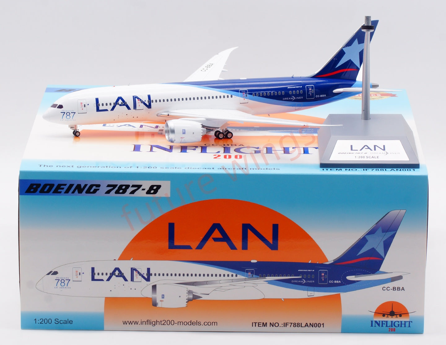 1:200 InFlight200 LAN B787-8 CC-BBA Diecast Aircraft Model