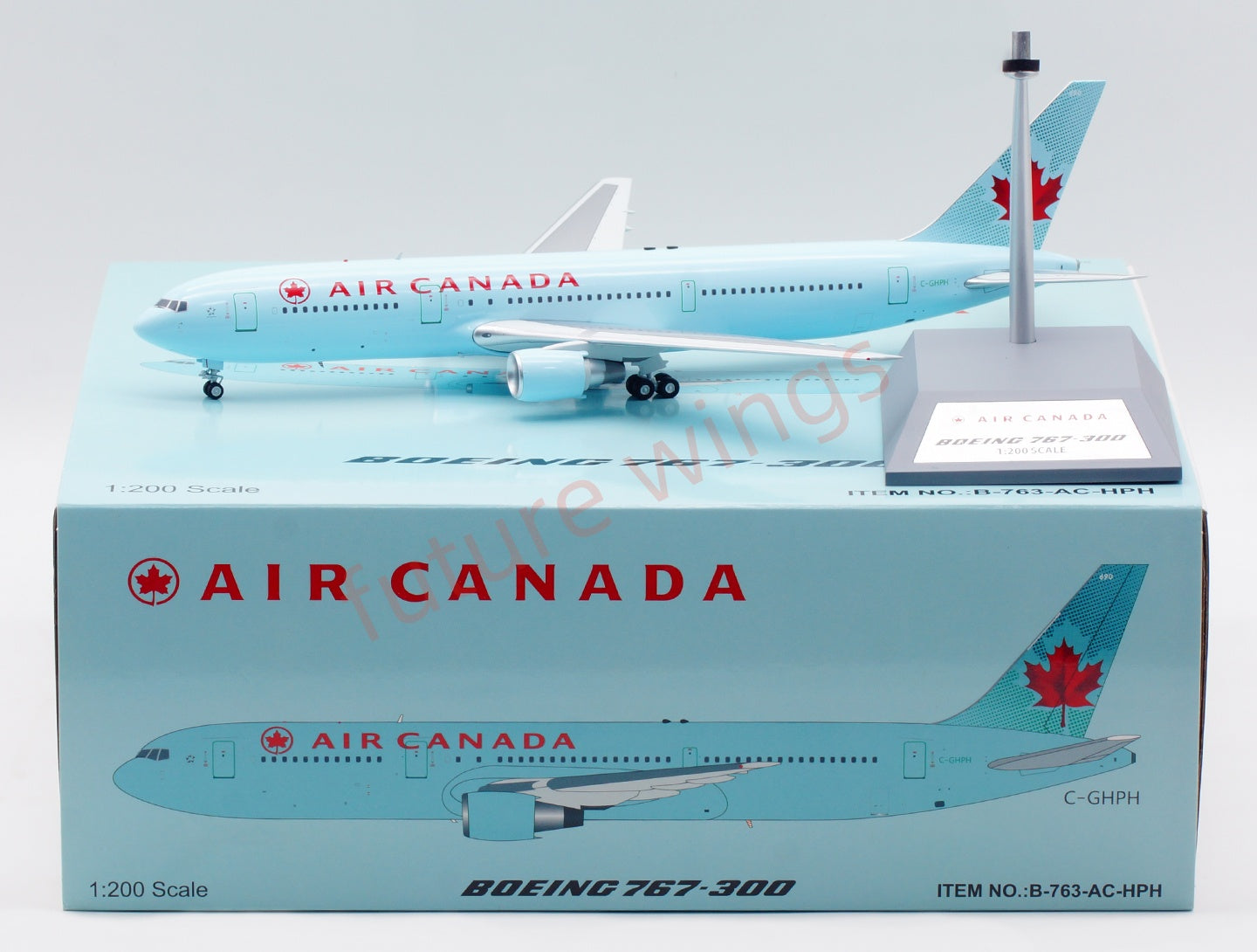 1:200 B-Models(InFlight200) Air Canada B767-300 C-GHPH Diecast Aircraft Model