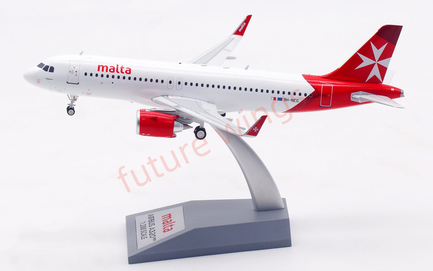 1:200 InFlight200 Malta Airlines A320NEO 9H-NEG Aircraft Model