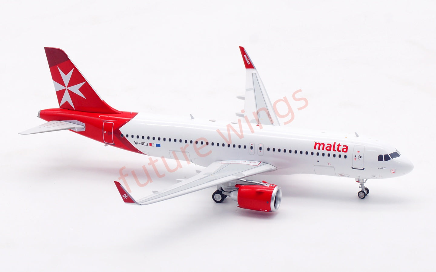 1:200 InFlight200 Malta Airlines A320NEO 9H-NEG Aircraft Model