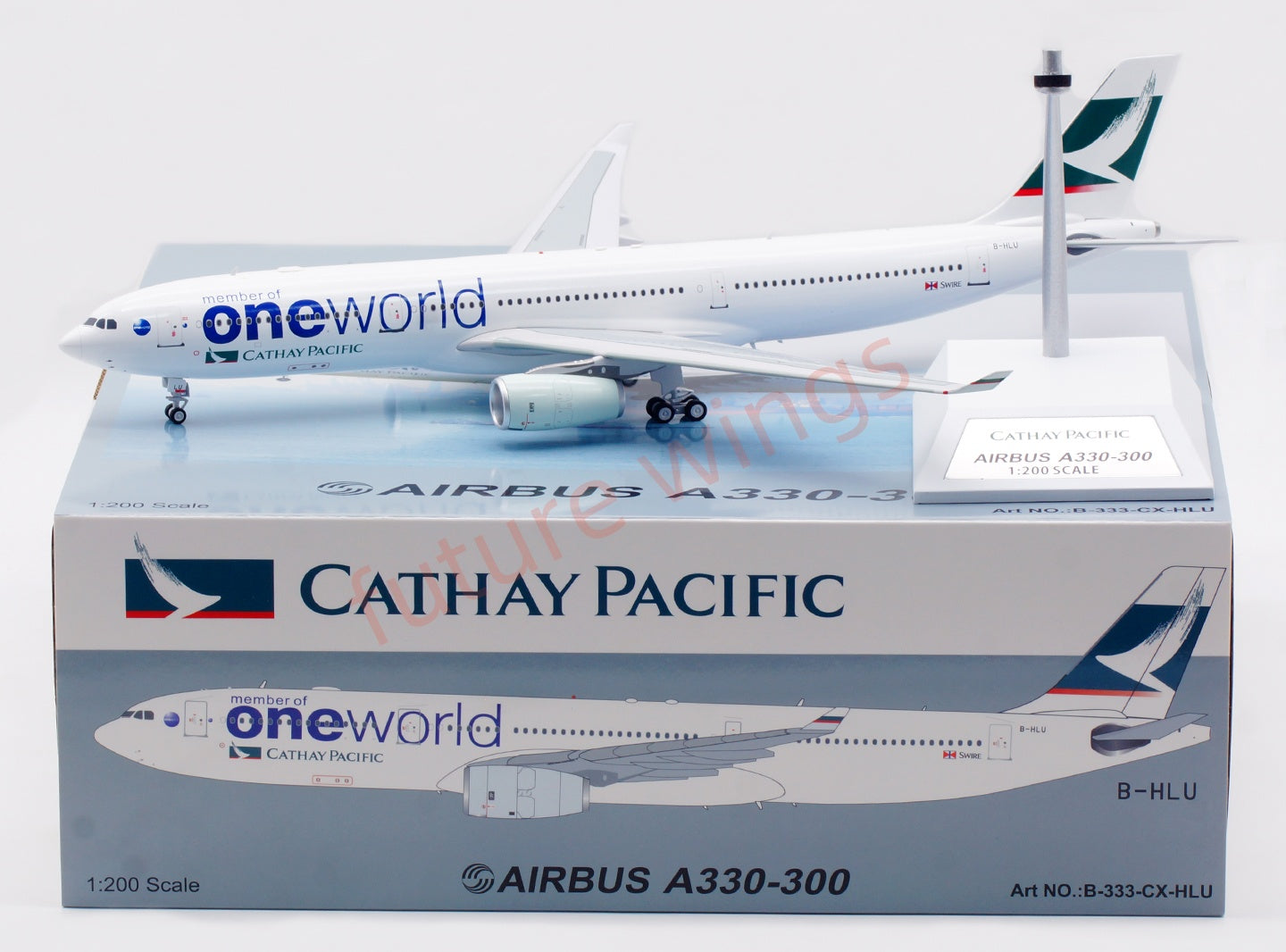 1:200 B-Models Cathay Pacific A330-300 B-HLU “One World”Diecast Aircraft Model