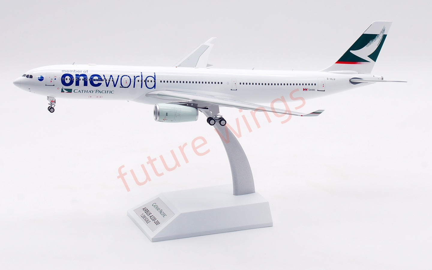 1:200 B-Models Cathay Pacific A330-300 B-HLU “One World”Diecast Aircraft Model