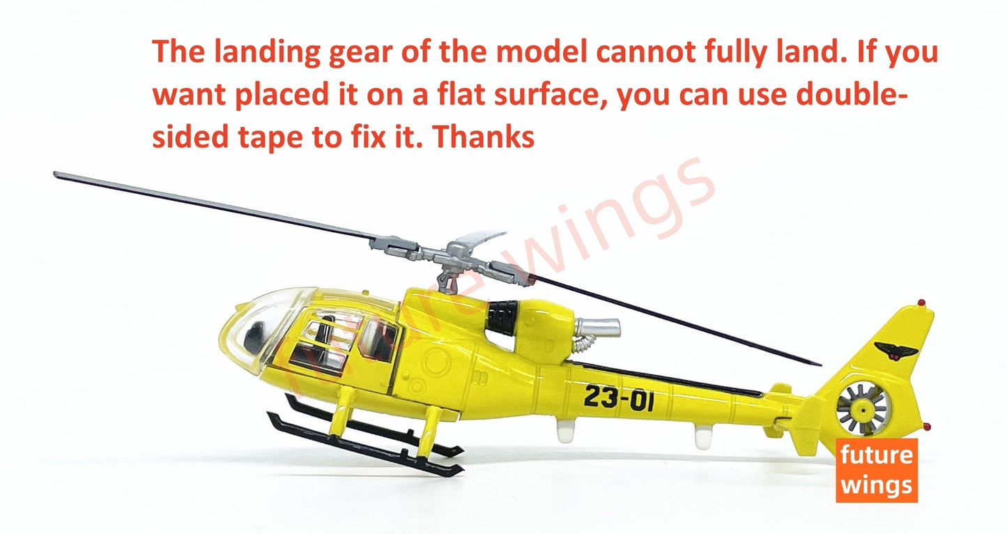 1:100 Scale Helicopter Model With Stand