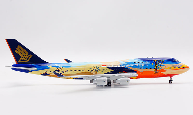 1:200 SQ Wings Singapore Airlines B747-400 9V-SPL Diecast Aircraft Model
