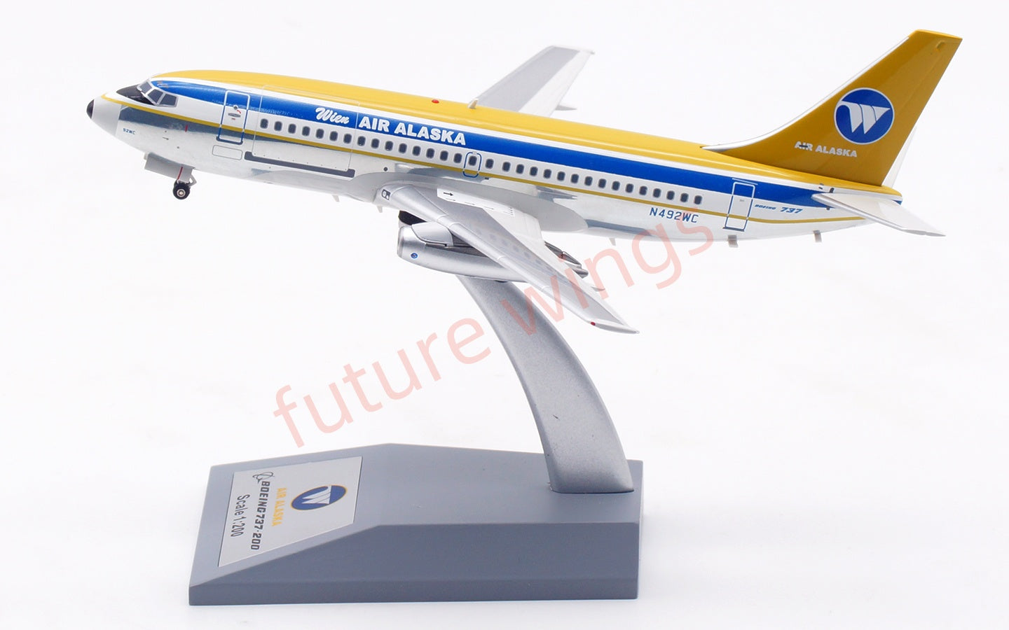 1:200 InFlight200 Air Alaska B737-200 N492WC Diecast Aircraft Model