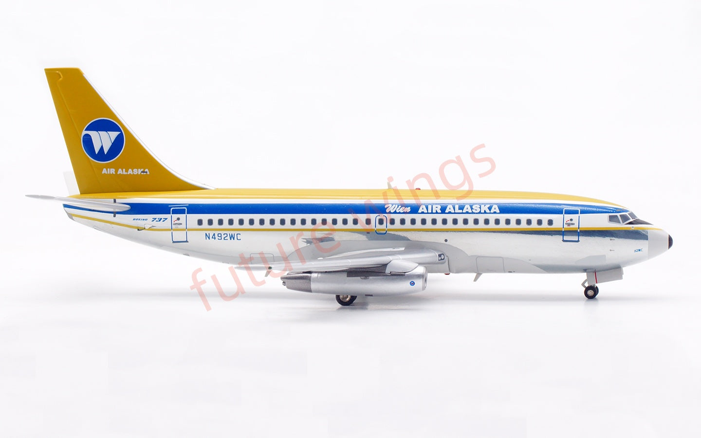 1:200 InFlight200 Air Alaska B737-200 N492WC Diecast Aircraft Model