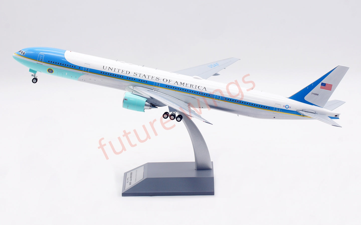 1:200 B-Models USAF B777-300 77000 "Air Force One"Aircraft Model With Stand