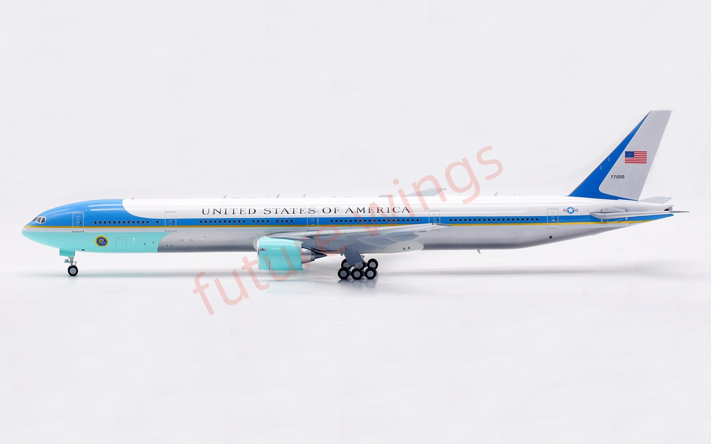 1:200 B-Models USAF B777-300 77000 "Air Force One"Aircraft Model With Stand