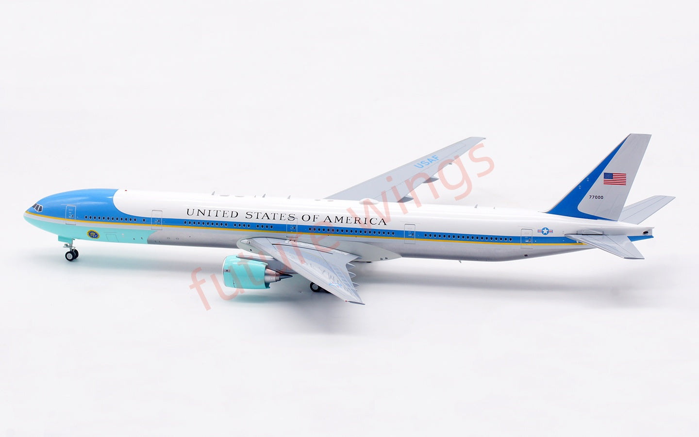 1:200 B-Models USAF B777-300 77000 "Air Force One"Aircraft Model With Stand