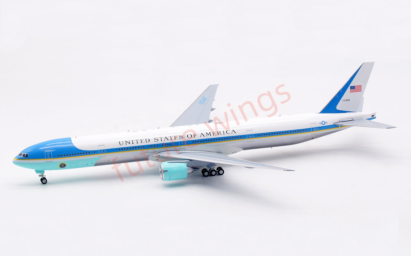1:200 B-Models USAF B777-300 77000 "Air Force One"Aircraft Model With Stand