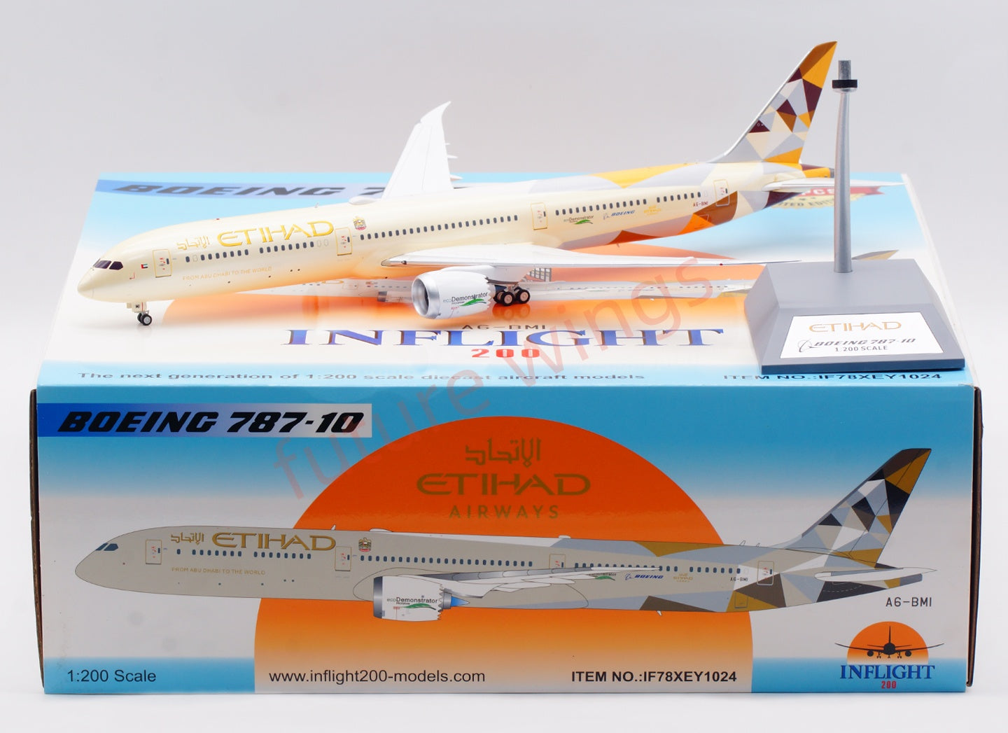 1:200 InFlight200 Etihad Airways B787-10 A6-BMI Diecast Aircraft Model