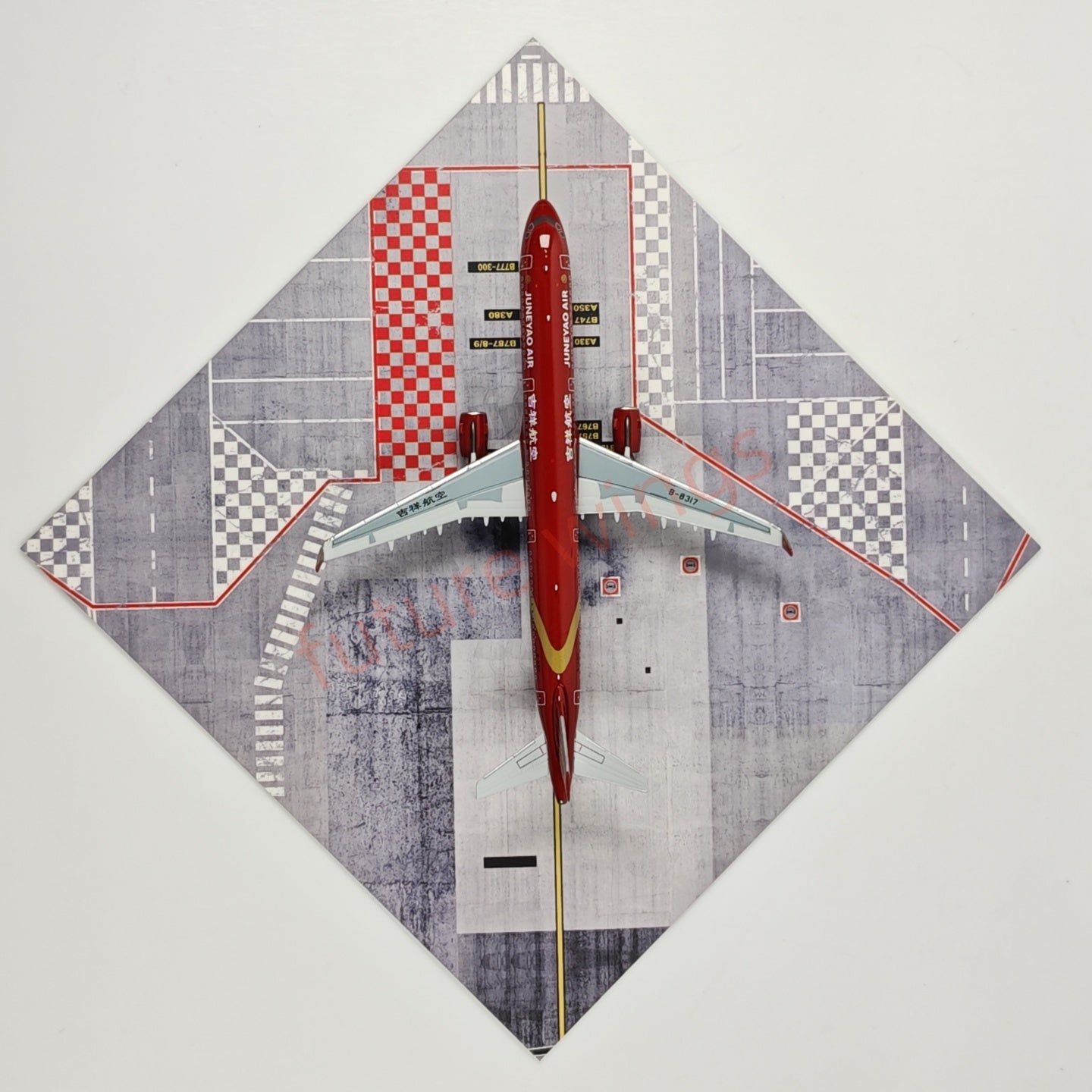 1:400 HYJL Wings JuneYao Air A321 B-8317 Aircraft Model+Free Tractor