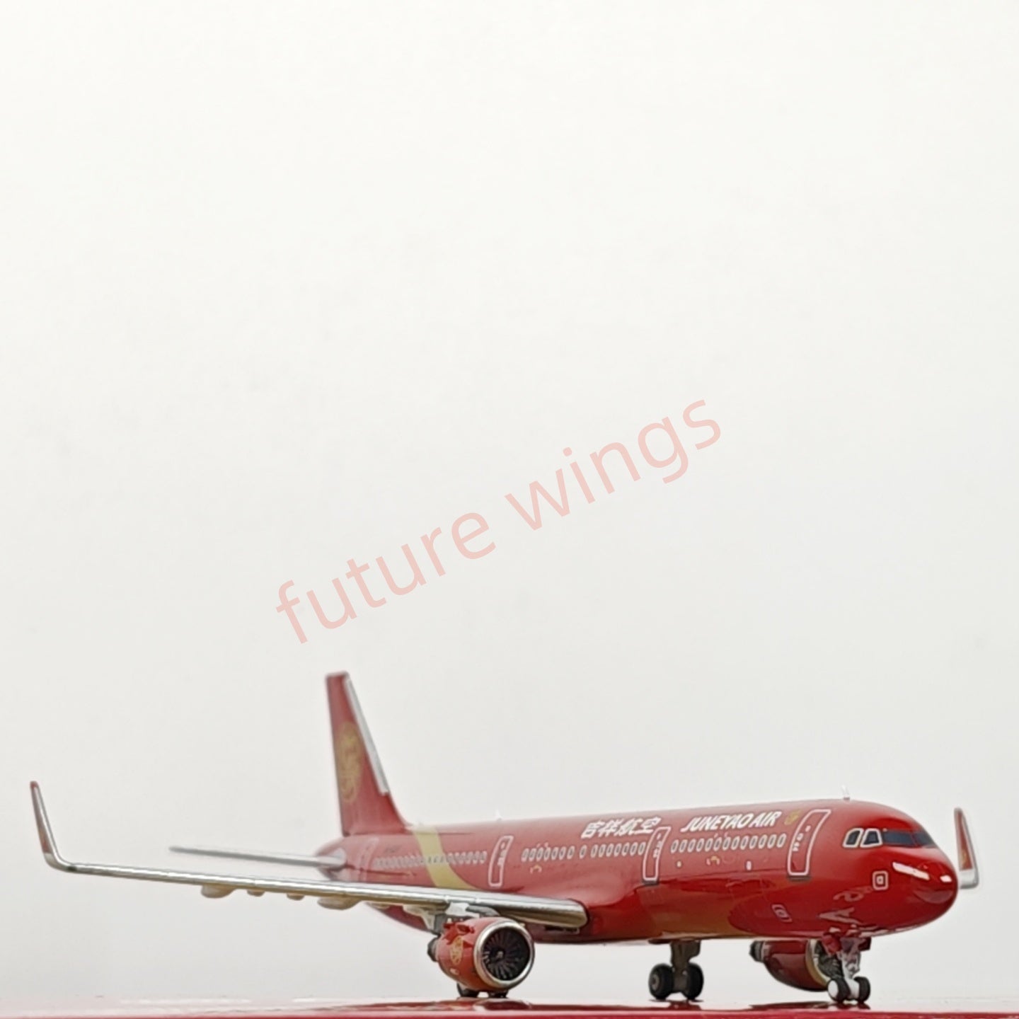 1:400 HYJL Wings JuneYao Air A321 B-8317 Aircraft Model+Free Tractor