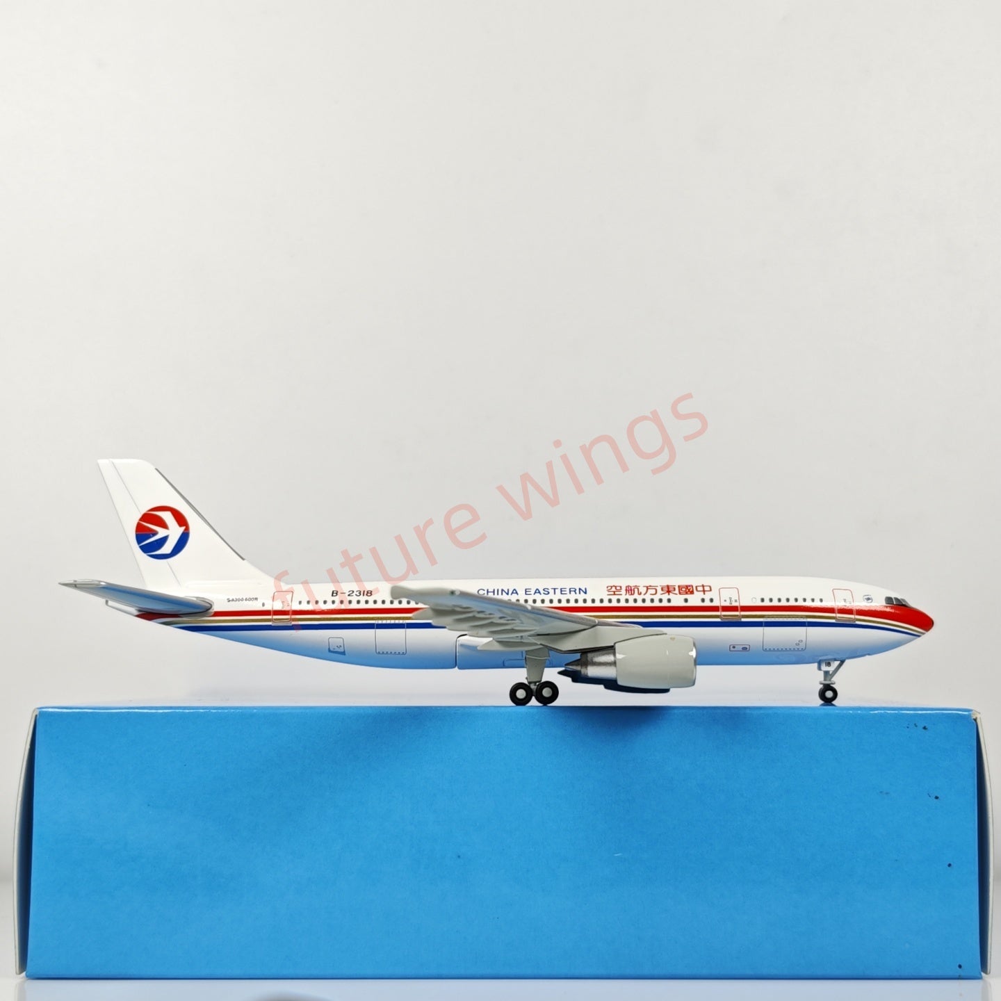 1:400 Jet Model China Eastern Airlines A300-600R B-2318 B-2330 Aircraft Model+Free Tractor