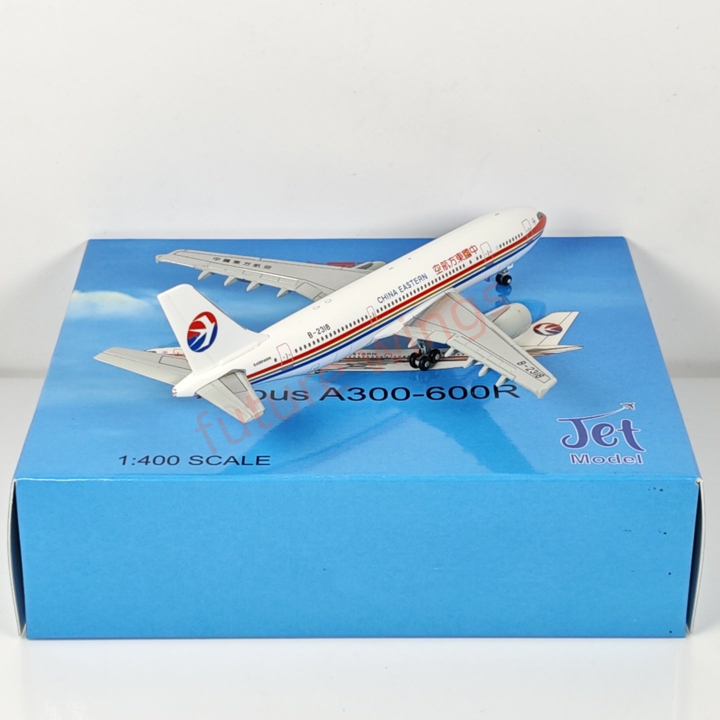 1:400 Jet Model China Eastern Airlines A300-600R B-2318 B-2330 Aircraft Model+Free Tractor