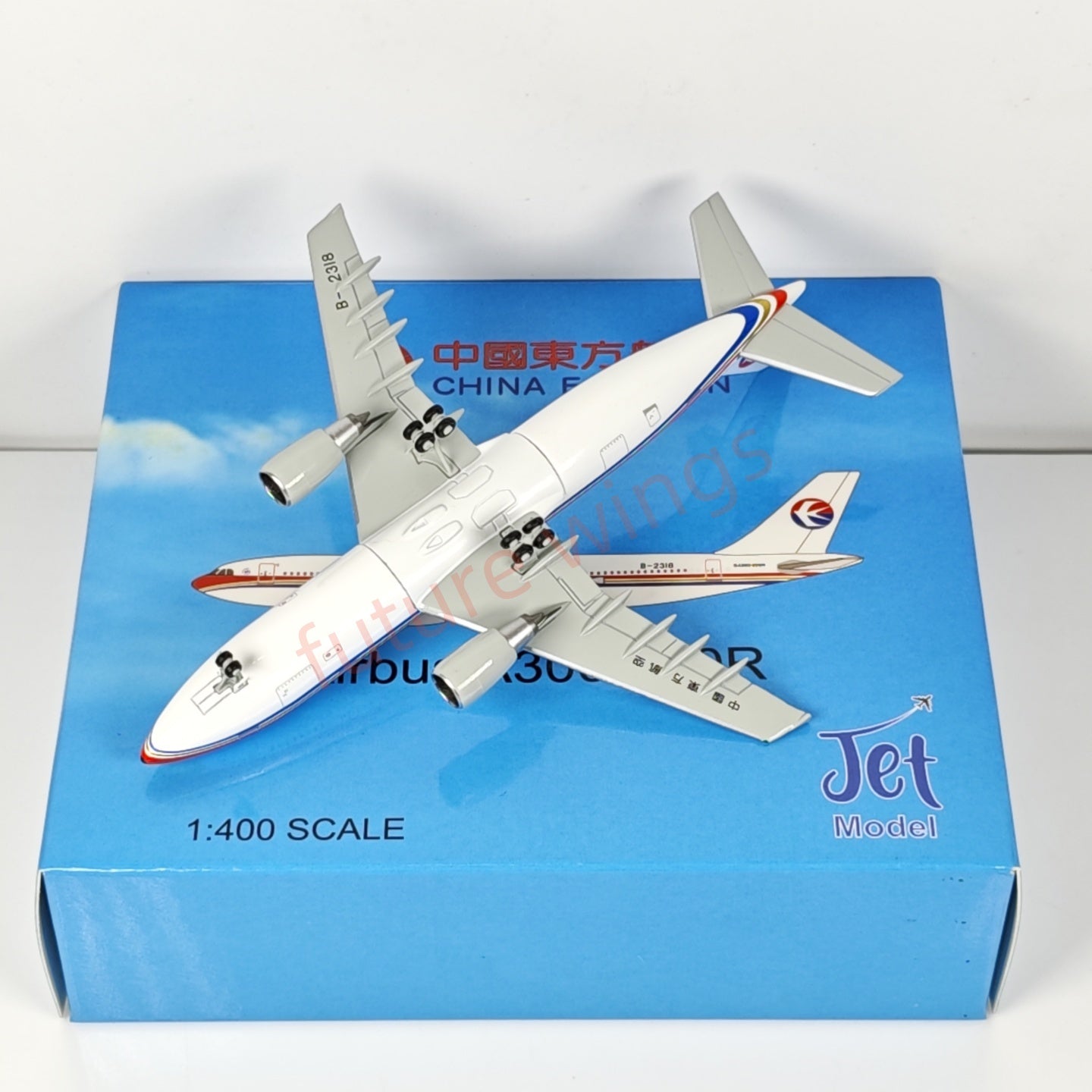 1:400 Jet Model China Eastern Airlines A300-600R B-2318 B-2330 Aircraft Model+Free Tractor