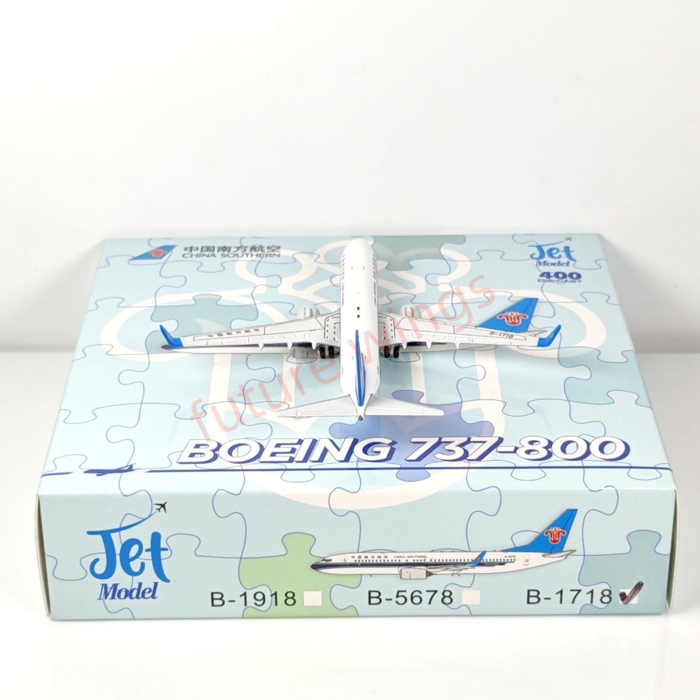 1:400 Jet Model China Southern Airlines B737-800 B-1718 B-1918 B-5678 Aircraft Model+Free Tractor
