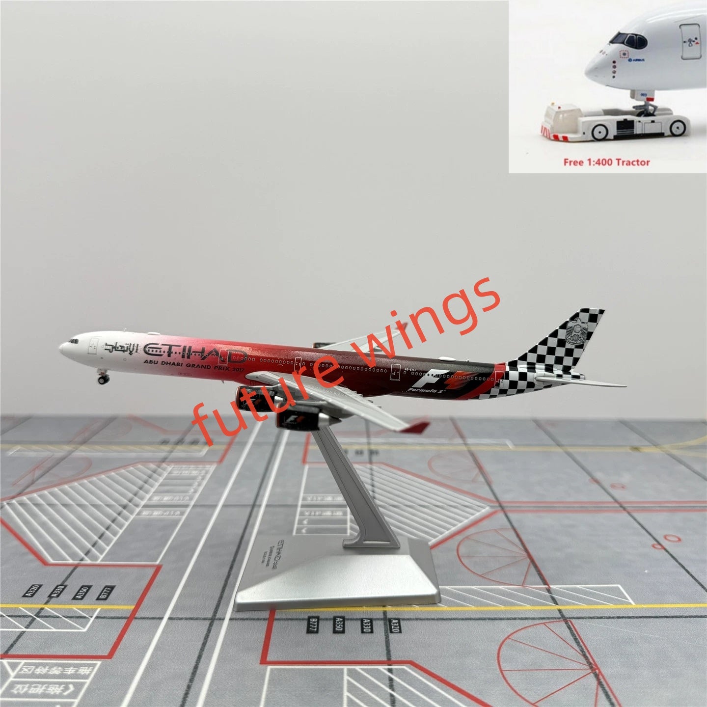 ❶　1/400　エティハド航空　AIRBUS A340-600 A6-EHJ Etihad Airways A340-600 A6-EHJ Phoenix 1:400 – Diecastbird