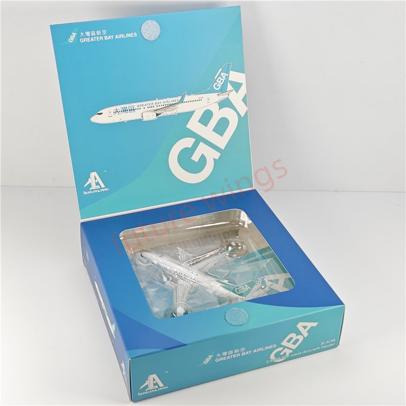 1:400 AeroPolaris Greater Bay Airlines B737-800 B-KJA Aircraft Model+Free Tractor