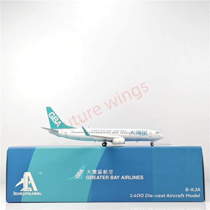 1:400 AeroPolaris Greater Bay Airlines B737-800 B-KJA Aircraft Model+Free Tractor