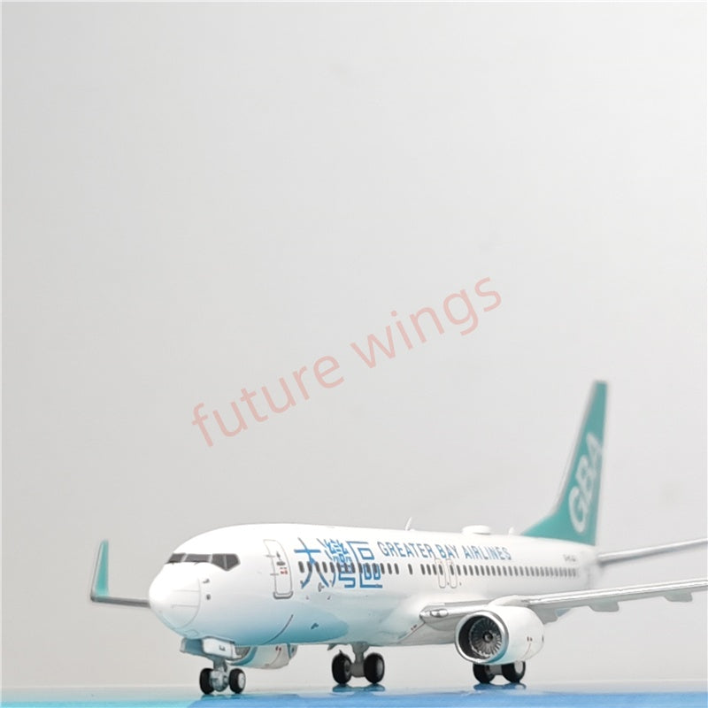 1:400 AeroPolaris Greater Bay Airlines B737-800 B-KJA Aircraft Model+Free Tractor