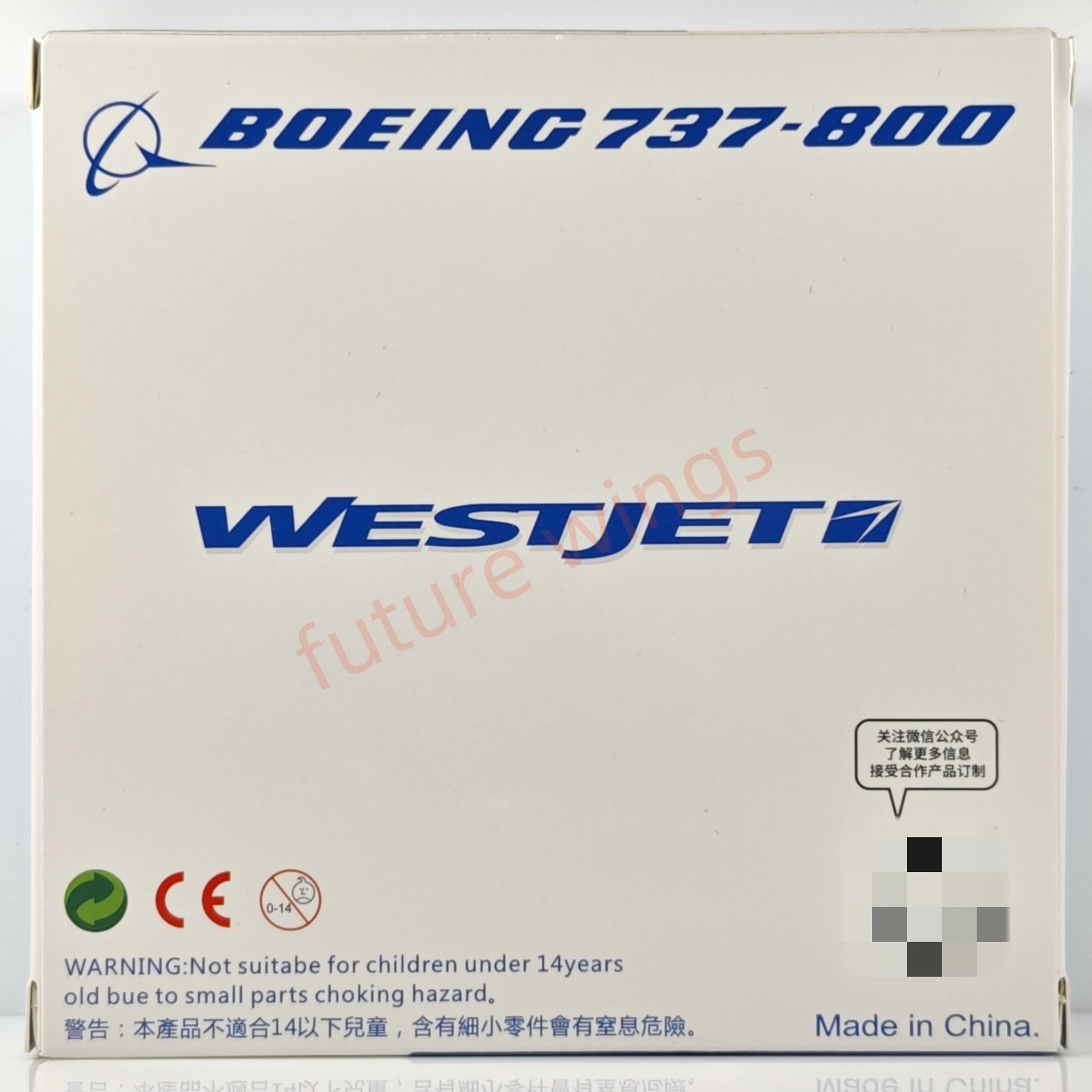 1:400 C Model WestJet Airlines B737-800 C-GWSZ Aircraft Model+Free Tractor