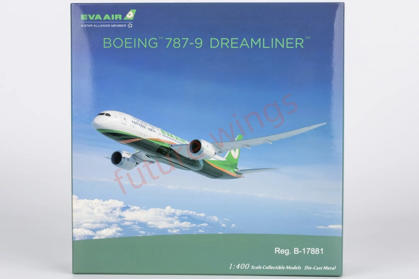 1:400 NG Models NG55142 EVA Air B787-9 B-17881 Aircraft Model+Free Tractor