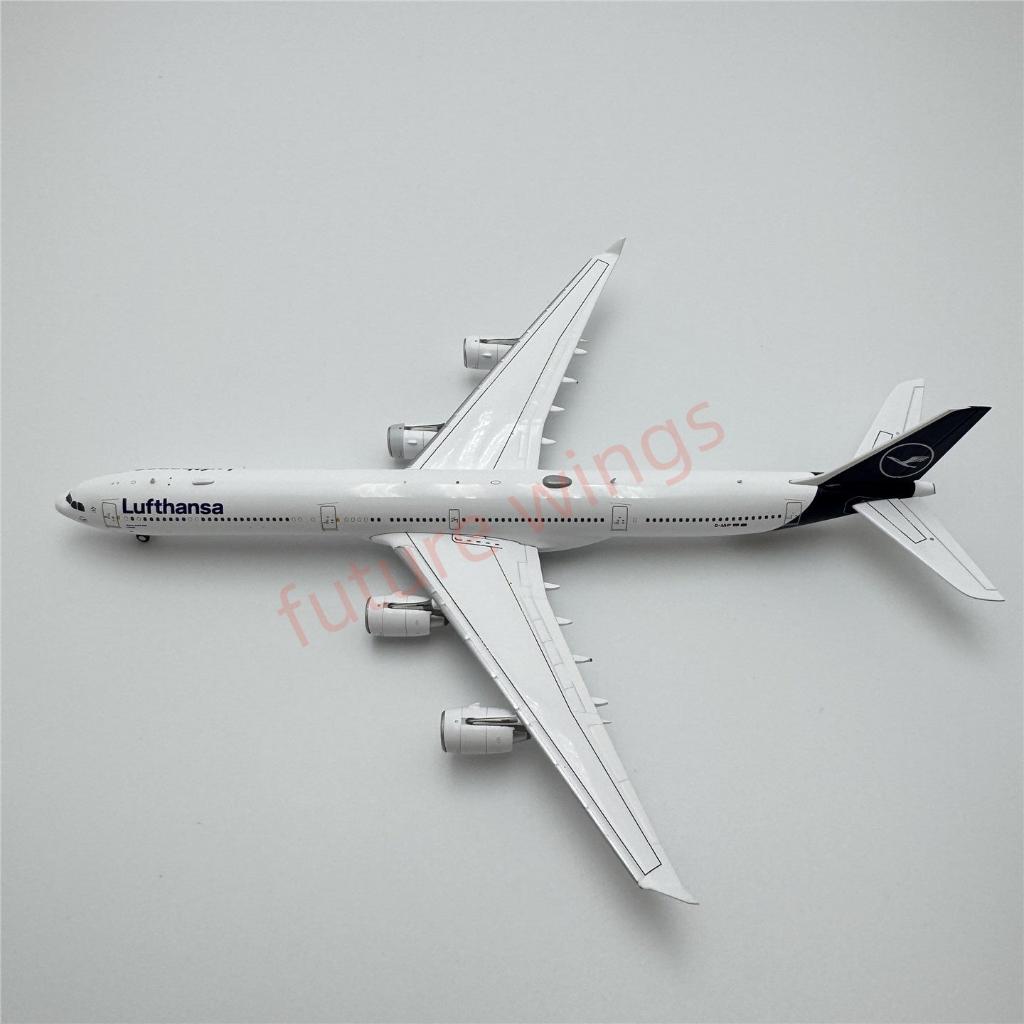 1:400 YY Wings Lufthansa Airlines A340-600 D-AIHF/D-AIHK Aircraft Model+Free Tractor