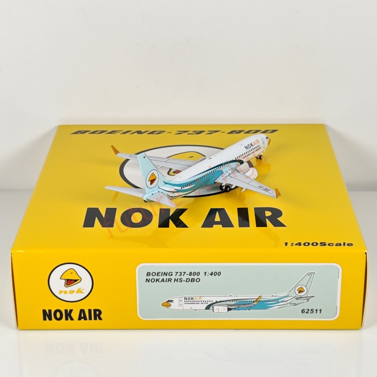 1:400 PandaModel NOK Air B737-800 HS-DBO Aircraft Model+Free Tractor