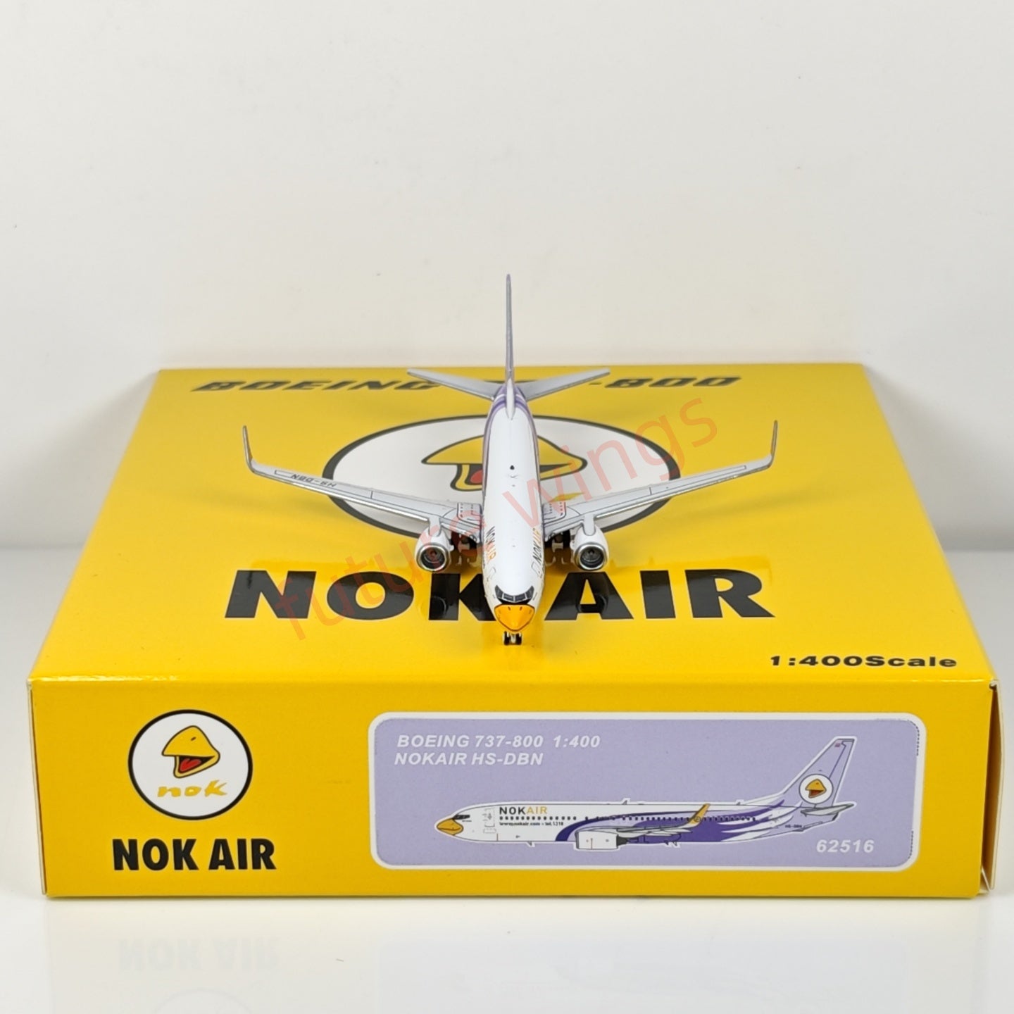 1:400 PandaModel NOK Air B737-800 HS-DBN Aircraft Model+Free Tractor