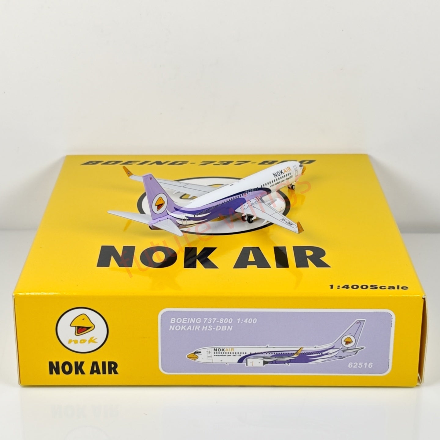 1:400 PandaModel NOK Air B737-800 HS-DBN Aircraft Model+Free Tractor