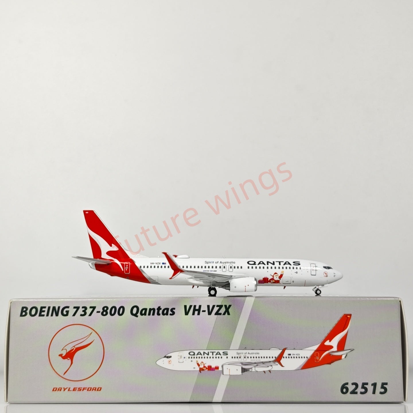 1:400 PandaModel Qantas Airways B737-800 VH-VZX Aircraft Model+Free Tractor