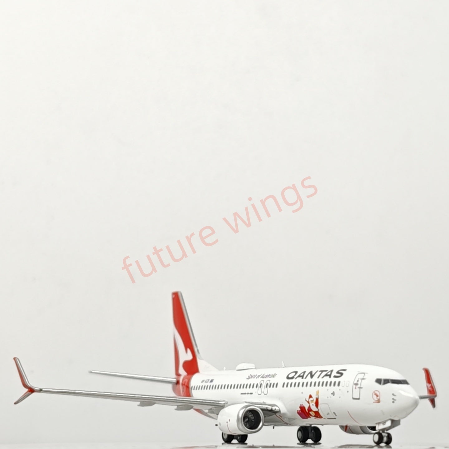 1:400 PandaModel Qantas Airways B737-800 VH-VZX Aircraft Model+Free Tractor